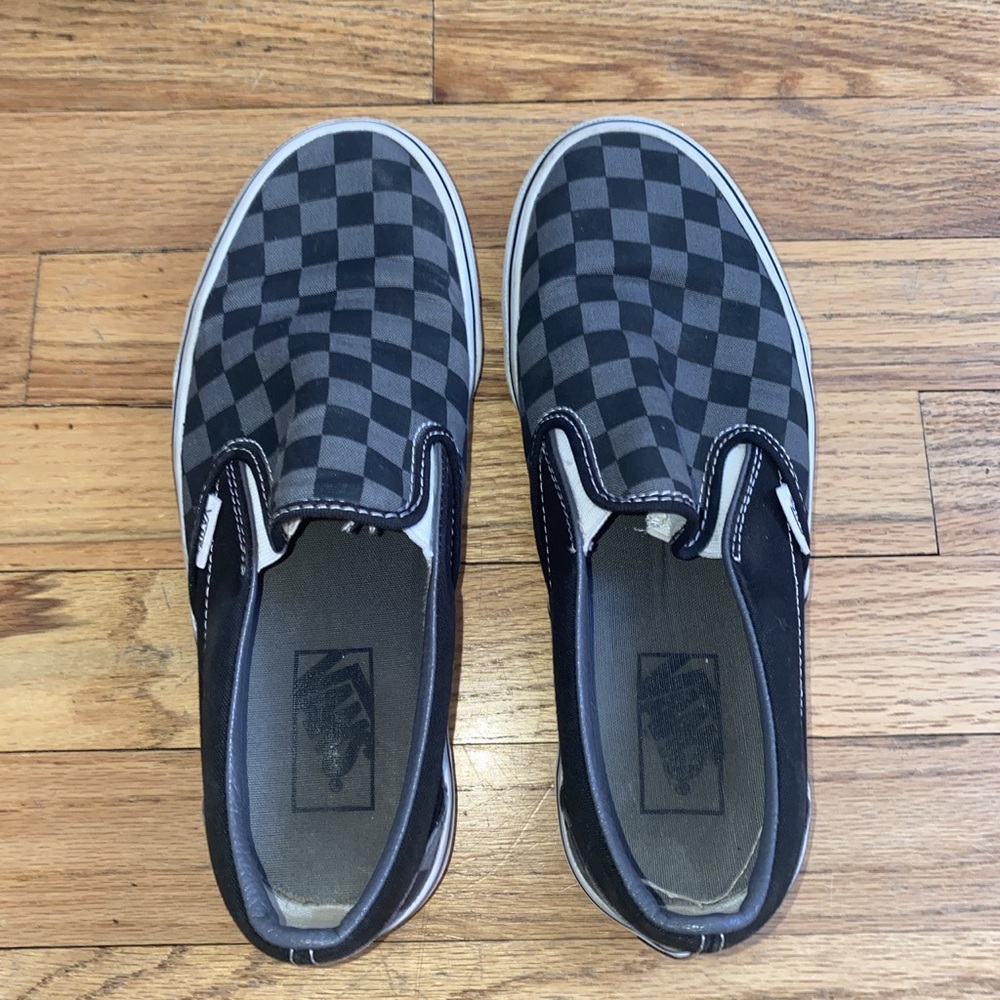 Checkerboard Grey Vans